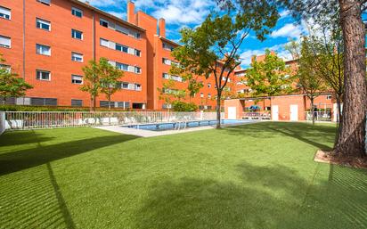 Exterior view of Flat to rent in  Madrid Capital  with Parquet flooring, Oven and Pets allowed