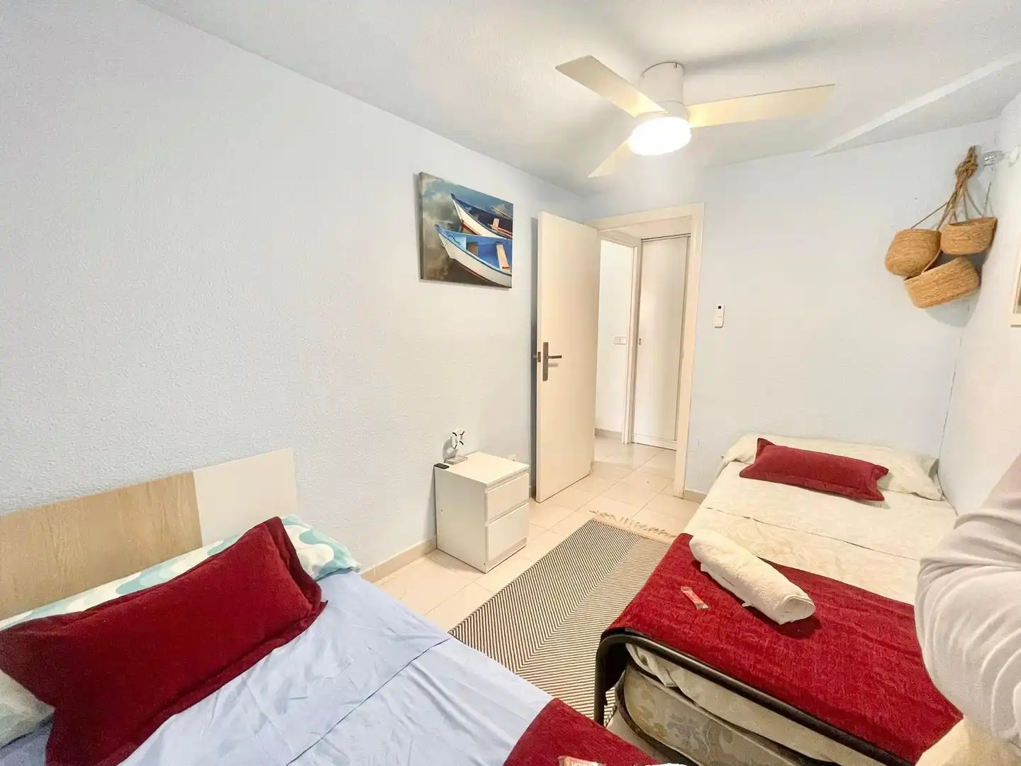 Schlafzimmer von Haus oder Chalet zur Miete in La Manga del Mar Menor mit Klimaanlage, Heizung und Terrasse