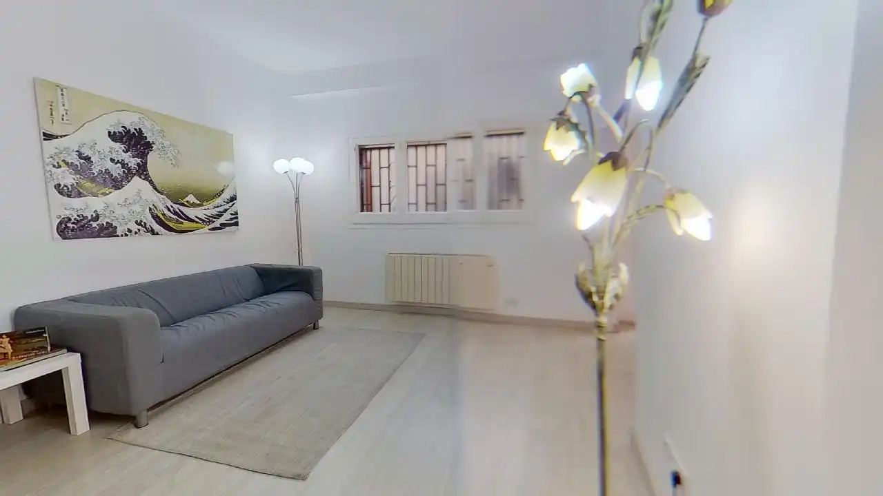 Sala d'estar de Apartament en venda en Barcelona amb Parquet, Terrassa i Balcó