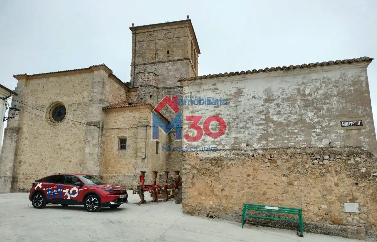 Vista exterior de Casa o chalet en venta en Miraveche, Burgos