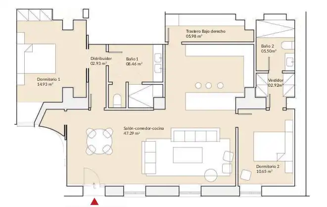 Flat for sale in Málaga  with Air Conditioner, Heating and Storage room
