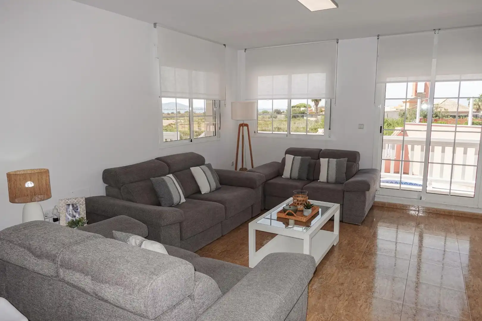 Living room of Houses for sale in La Manga del Mar Menor  with Air Conditioner, Heating and Private garden