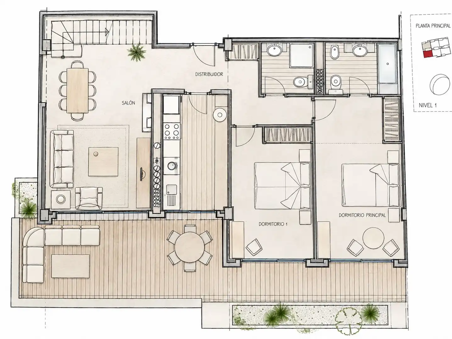 Duplex con piscina in vendita a Parque Botanico Resort & Country Club, imagen 32
