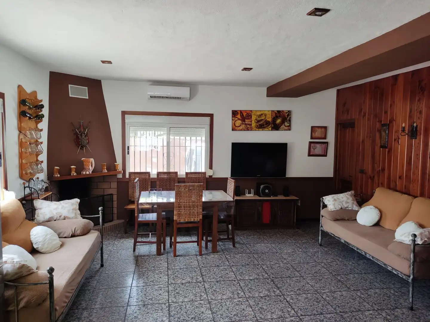 Sala d'estar de Casa o xalet en venda en Cullera amb Aire condicionat, Jardí privat i Terrassa