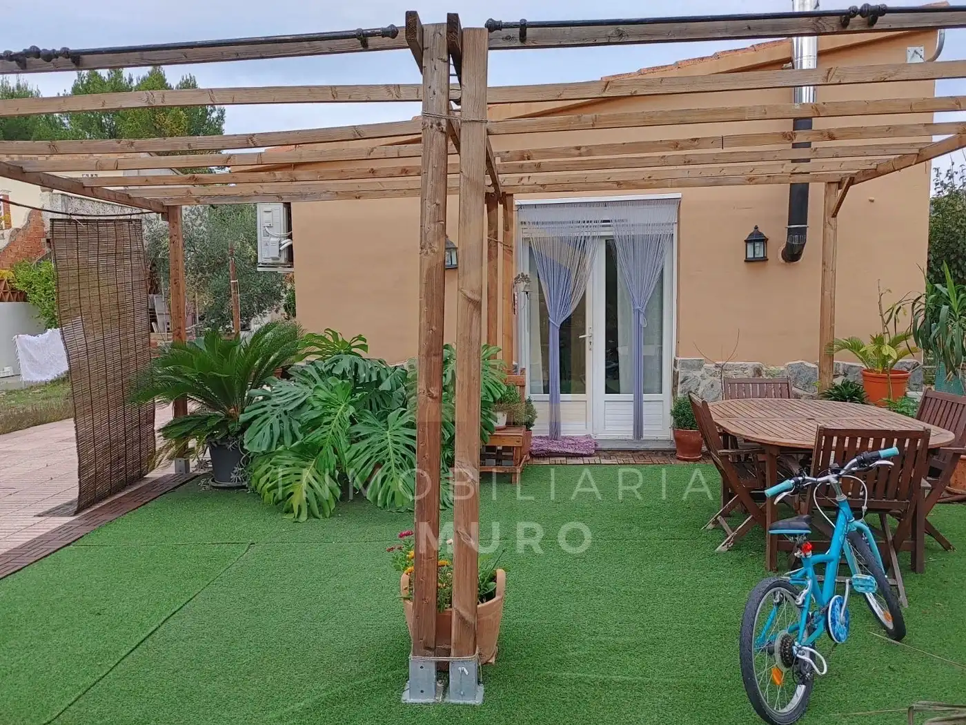 Terraza de Finca rústica en venta en Muro de Alcoy con Aire acondicionado, Jardín privado y Terraza