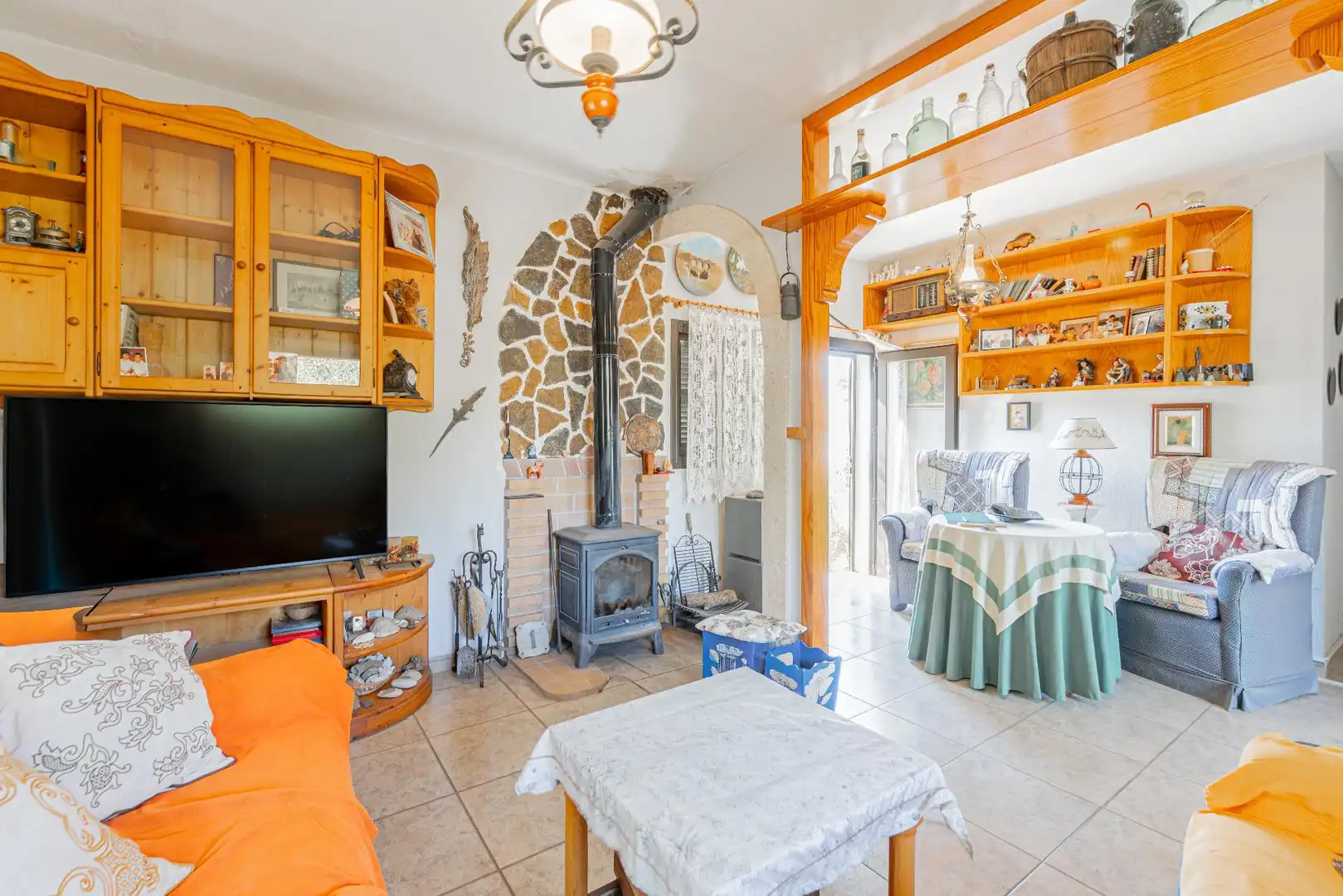 Sala de estar de Casa o chalet en venta en Santanyí con Jardín privado, Terraza y Balcón