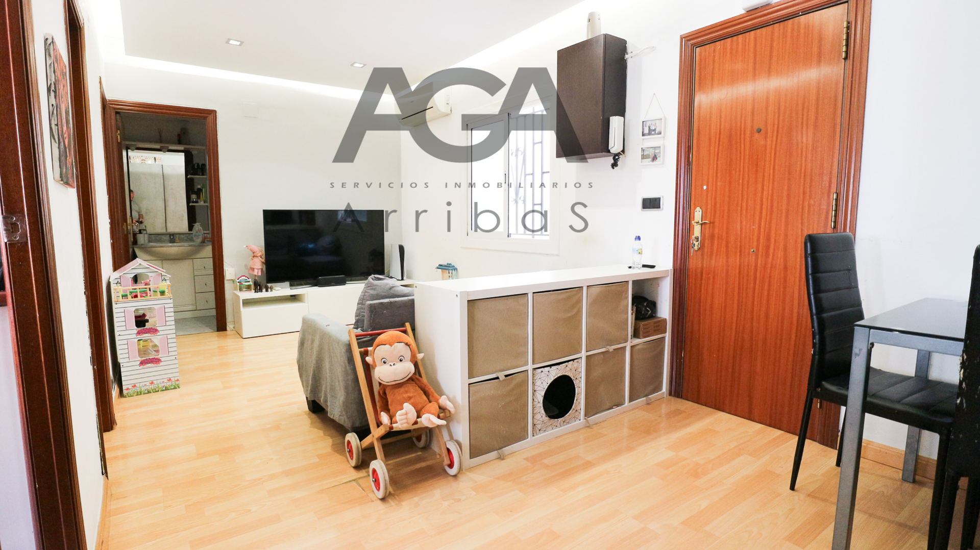 Bedroom of Flat for sale in Badalona  with Air Conditioner and Heating