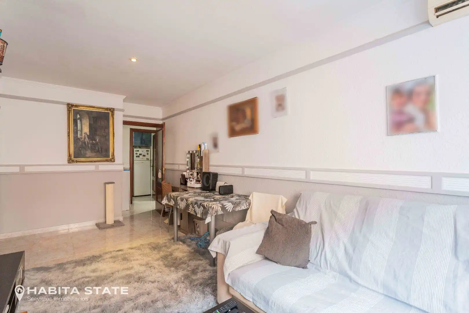 Sala de estar de Piso en venta en Roquetas de Mar con Aire acondicionado, Trastero y Amueblado