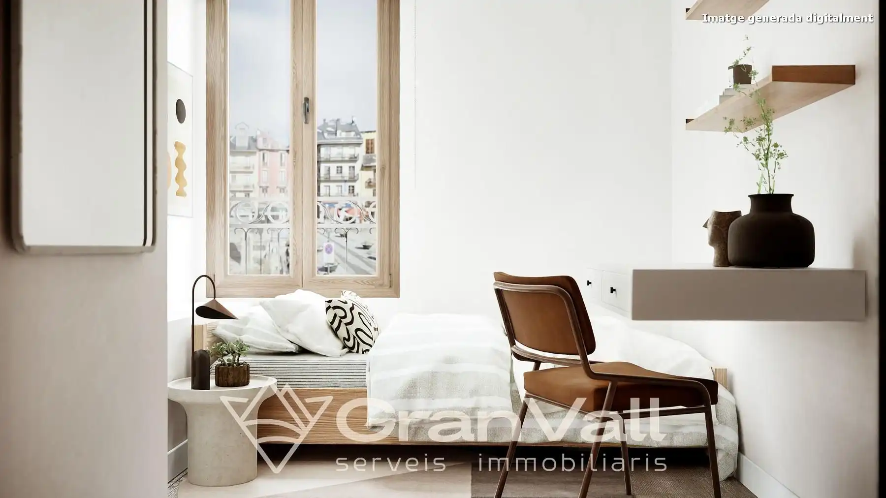 Bedroom of Apartments for sale in Puigcerdà  with Heating, Parquet flooring and Storage room
