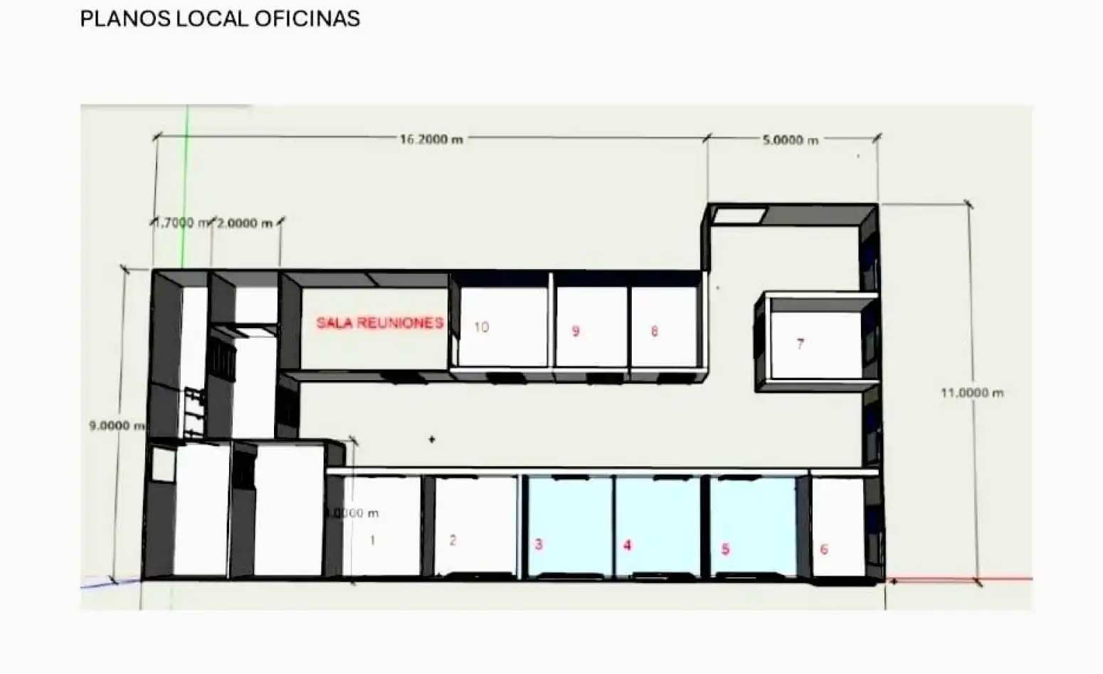 Office for rent in Murcia  with Air Conditioner and Furnished