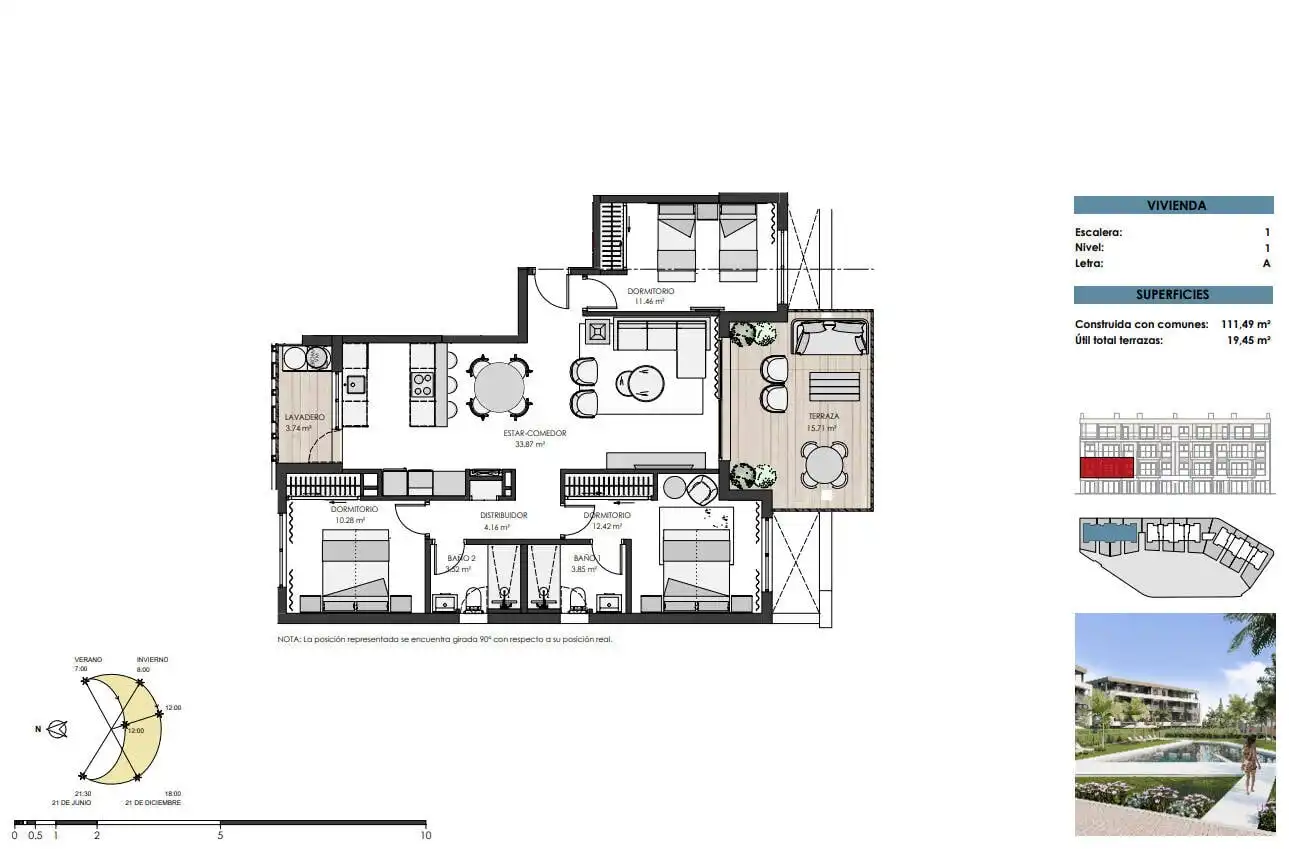 Apartment with terrace for sale in Mar Menor Golf, imagen 24