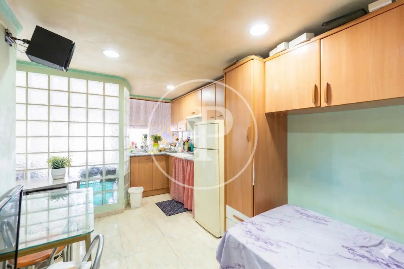 Küche von Loft zum Verkauf in Barcelona mit Klimaanlage, Heizung und Terrasse