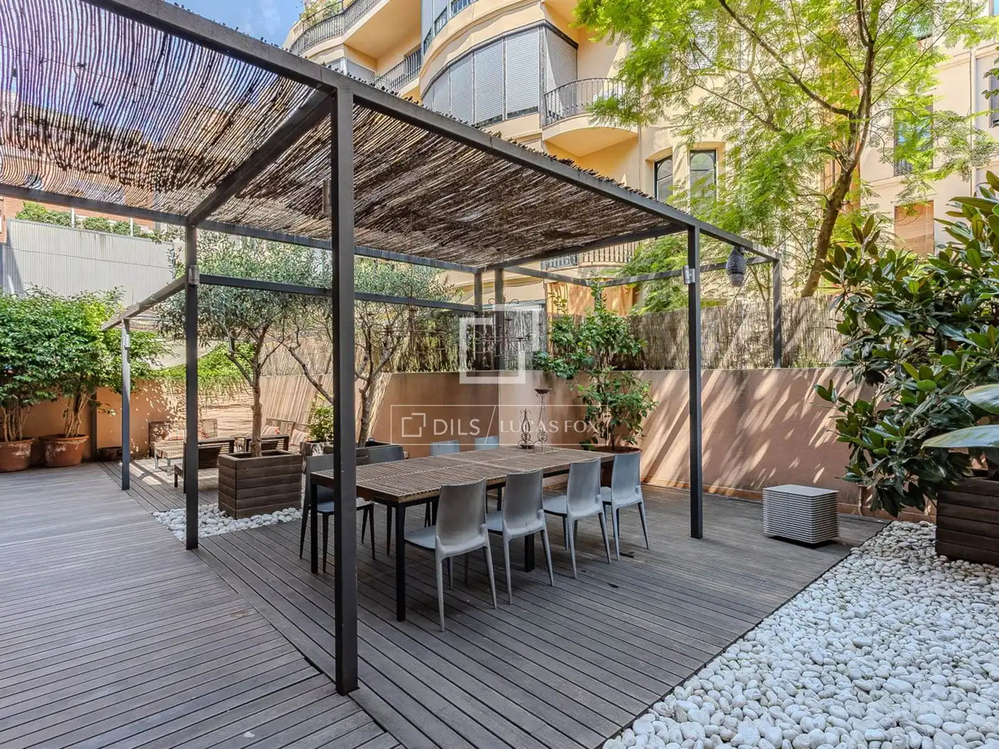 Terraza de Piso de alquiler en Barcelona con Aire acondicionado, Calefacción y Parquet