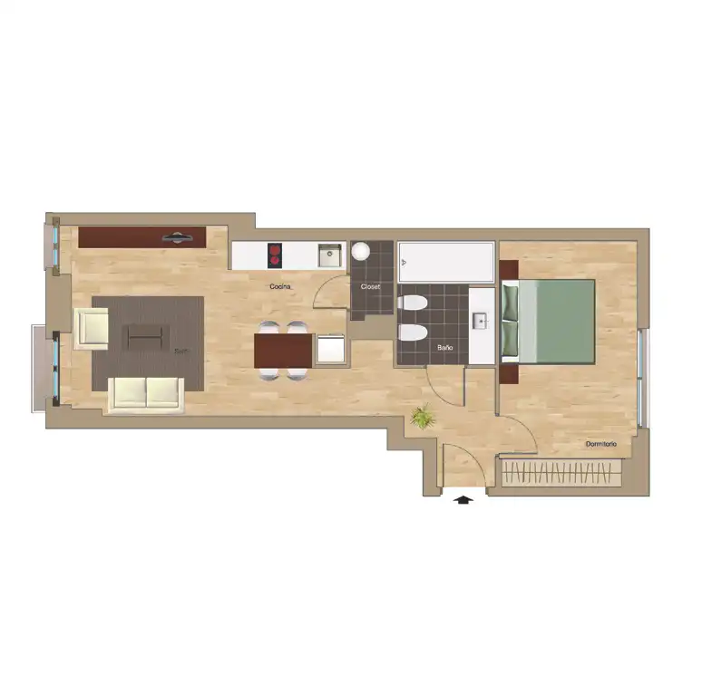 Flat for sale in Valencia  with Air Conditioner, Heating and Storage room