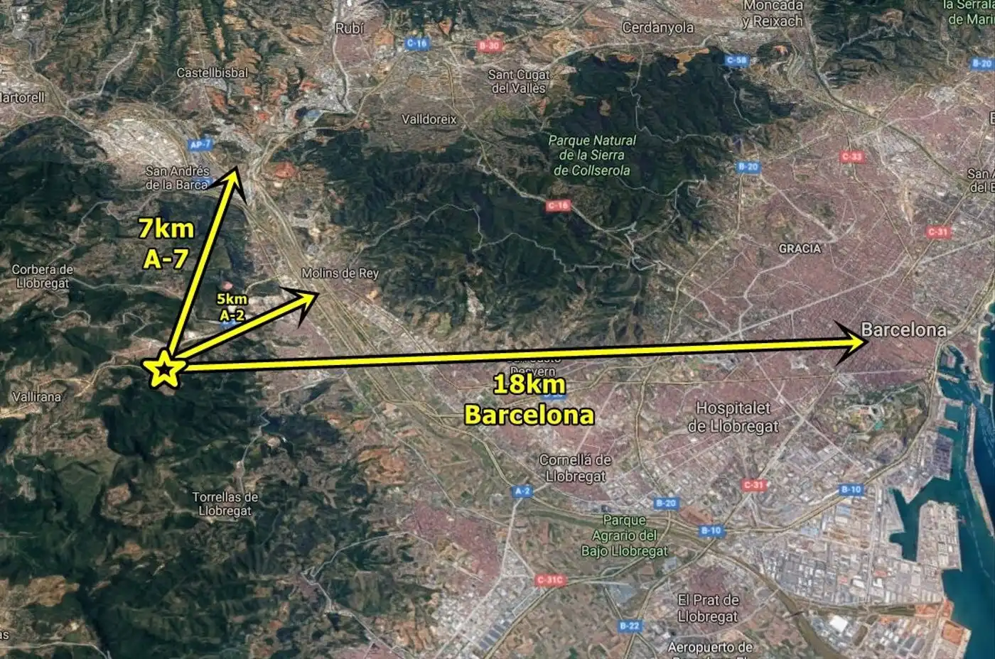 Wohnbaugrundstück zum Verkauf in Cervelló, imagen 6