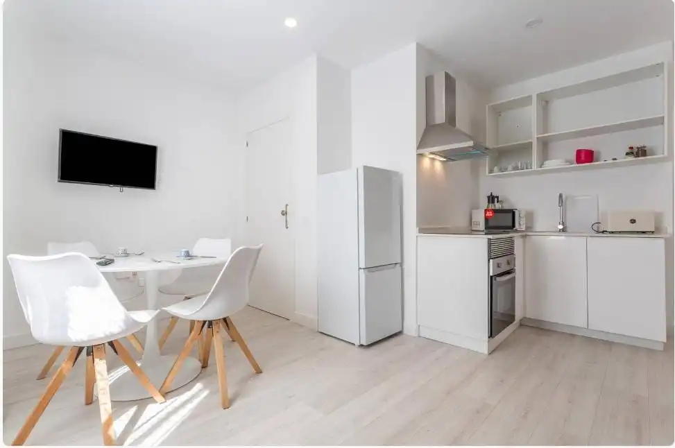 Cocina de Apartamento en venta en Puerto de la Cruz con Amueblado, Lavadora y Microondas