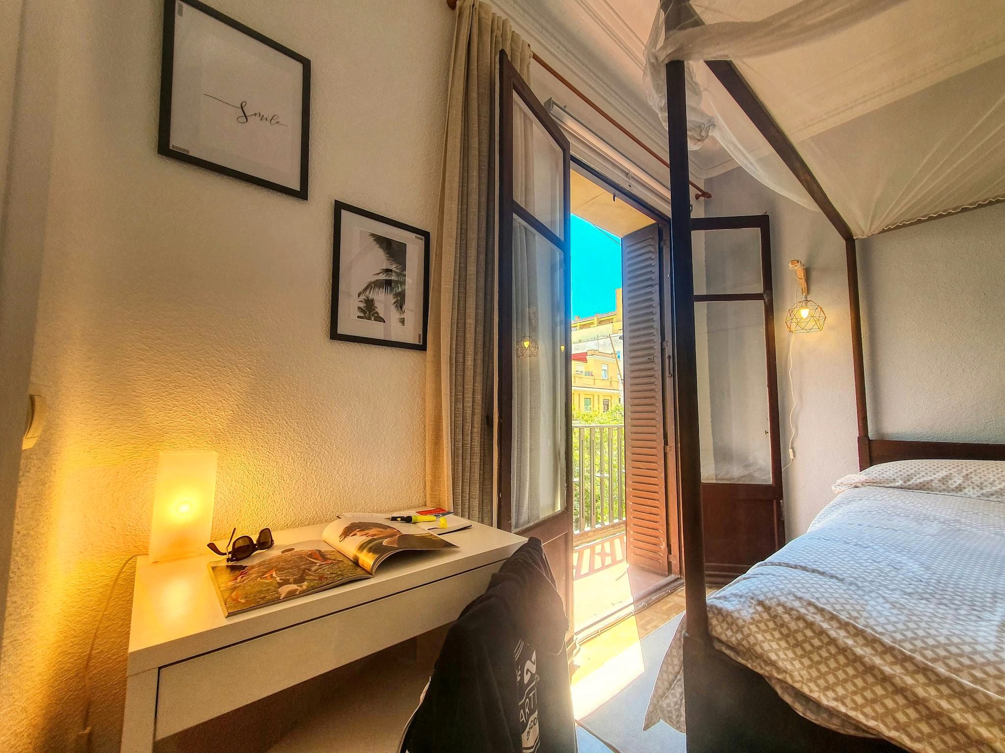 Bedroom of Flat for rent in  Madrid Capital  with Heating, Furnished and Washing machine