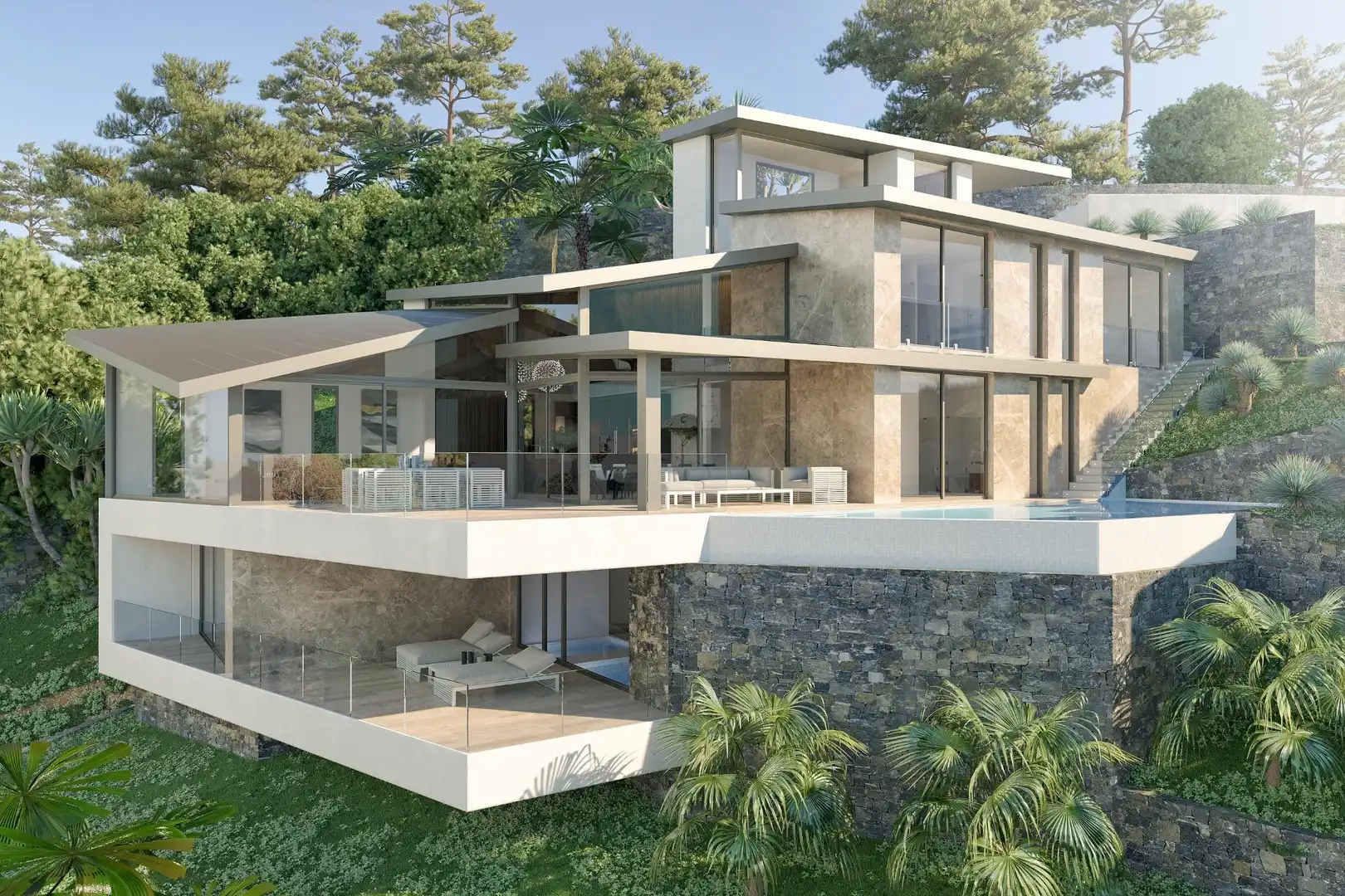 Exterior view of Houses for sale in Jávea / Xàbia  with Air Conditioner, Private garden and Terrace