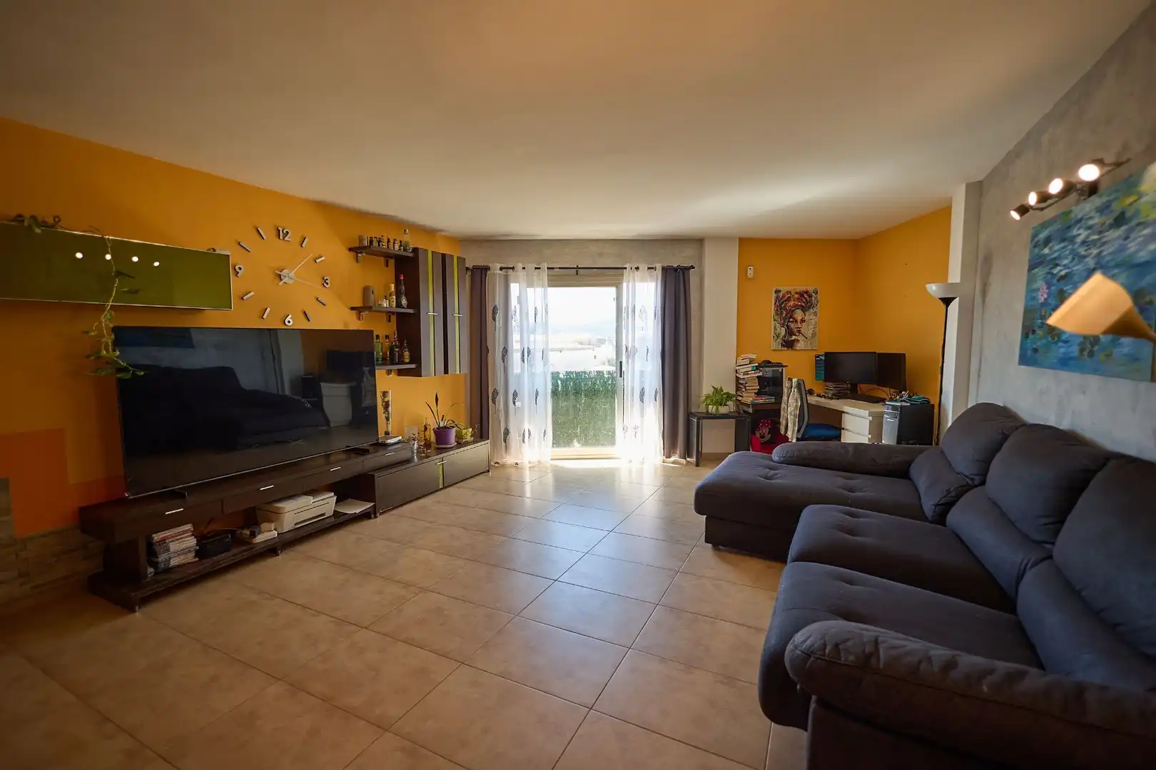 Living room of Flat for sale in Porreres  with Air Conditioner, Terrace and Storage room