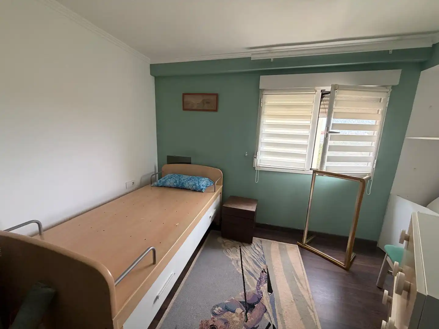Schlafzimmer von Wohnung zur Miete in Moncada mit Klimaanlage, Parkett und Möbliert