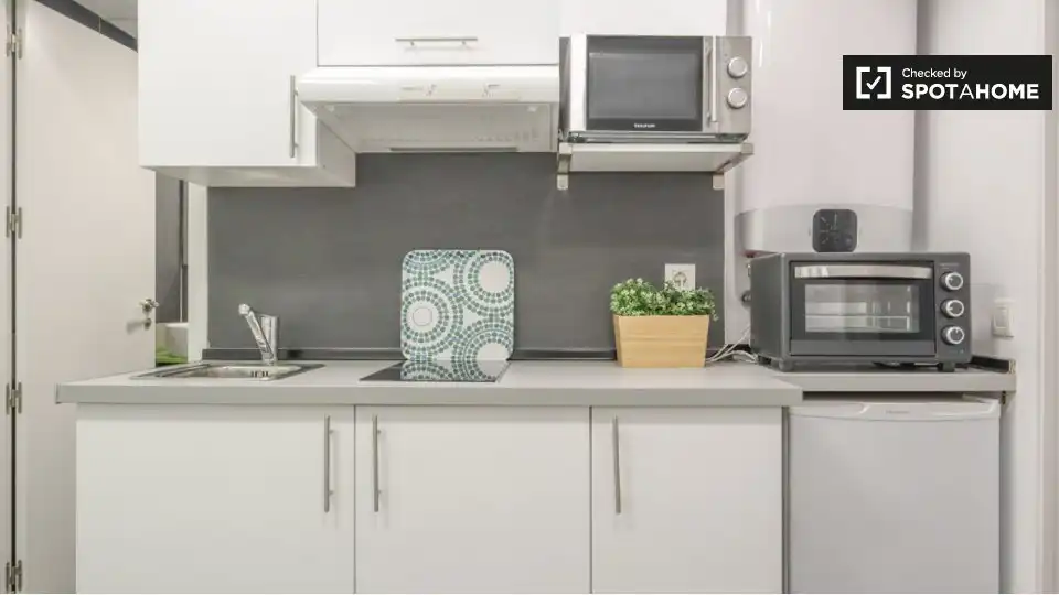 Cocina de Piso de alquiler en Madrid con Aire acondicionado, Calefacción y Amueblado