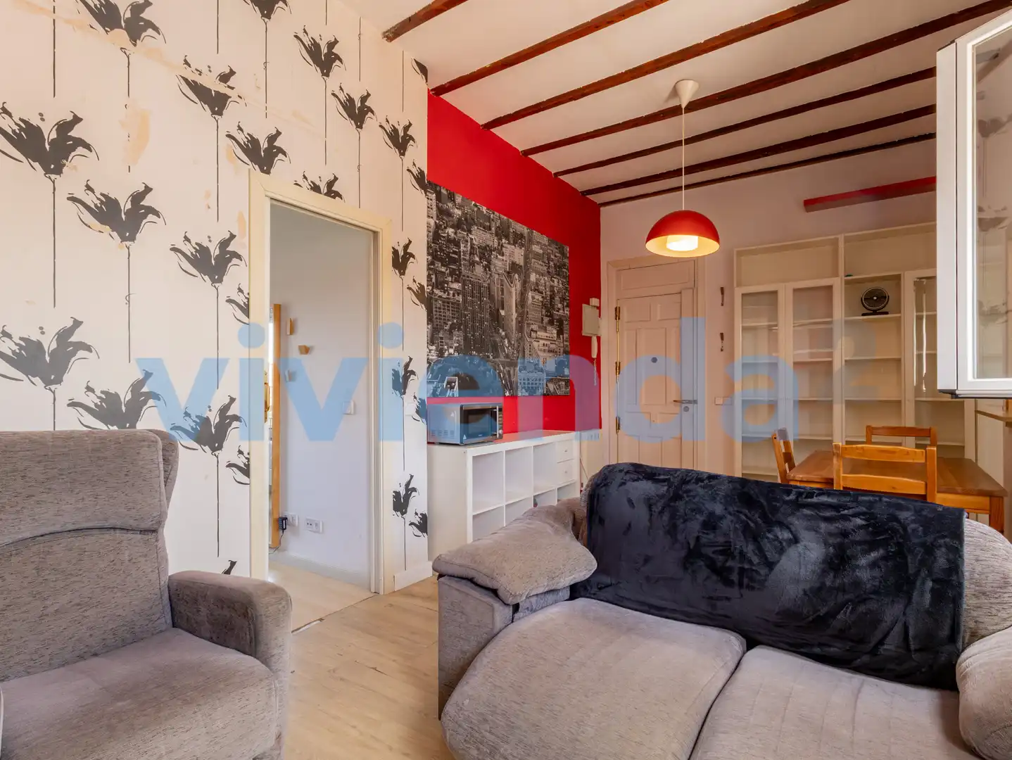 Living room of Flat for sale in Madrid  with Air Conditioner and Heating