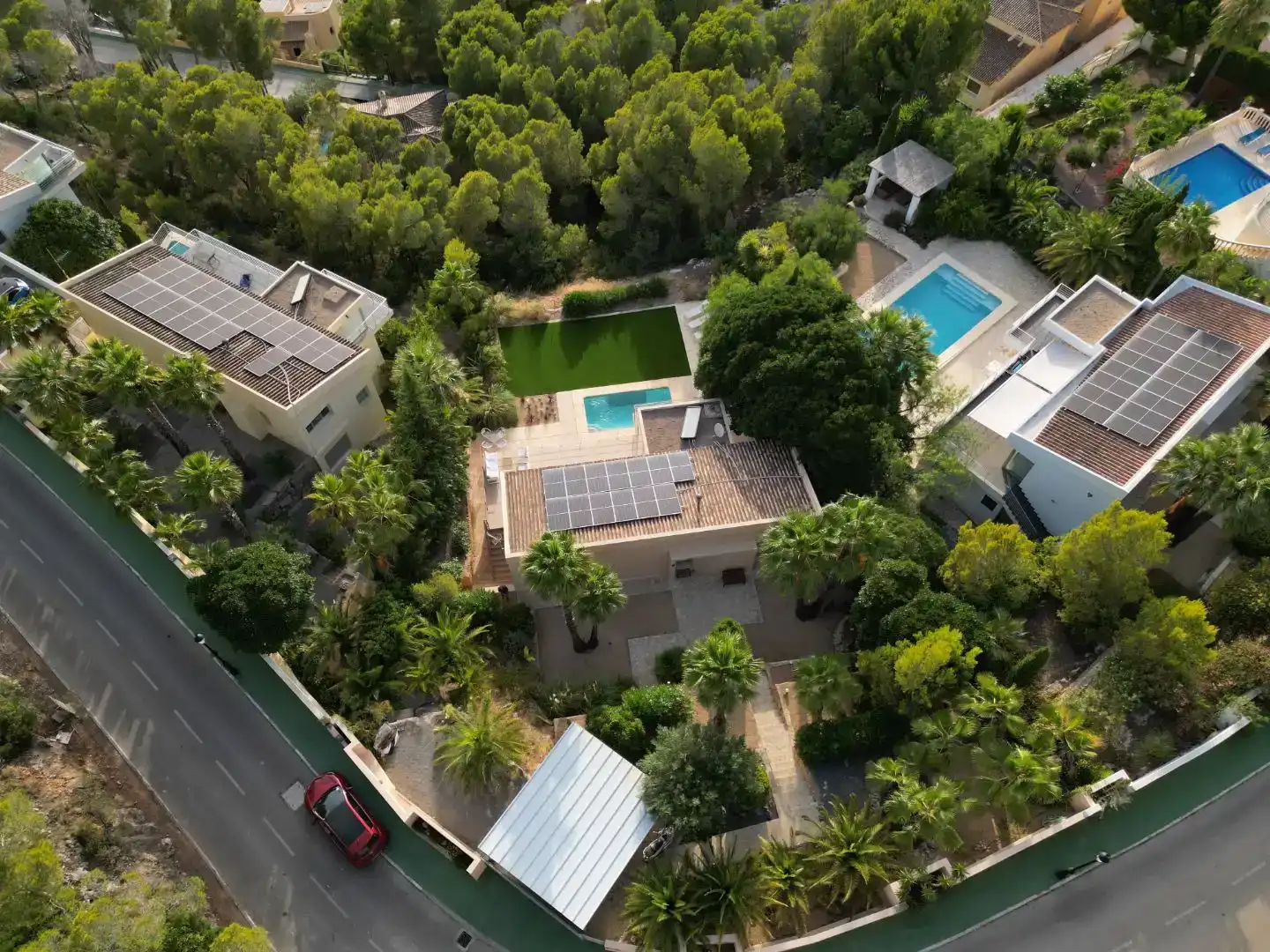 Vista exterior de Casa o chalet en venta en Altea con Aire acondicionado y Piscina