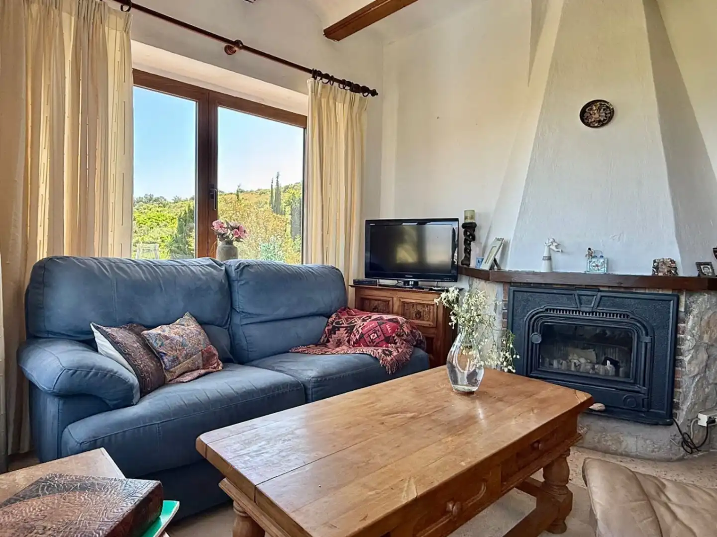 Wohnzimmer von Haus oder Chalet zum Verkauf in Pedreguer mit Klimaanlage, Heizung und Privatgarten