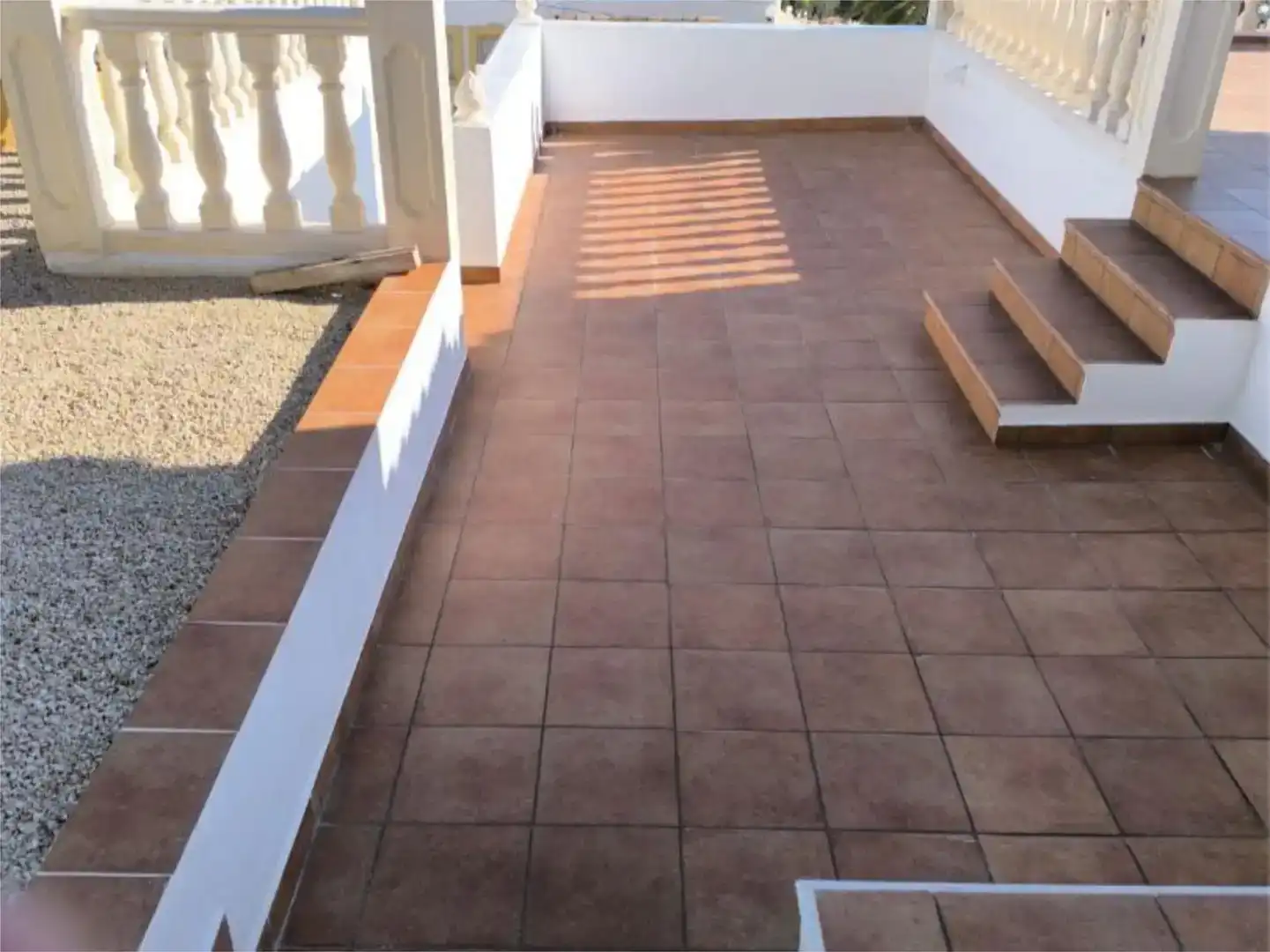 Terrace of Flat for sale in Calpe / Calp  with Air Conditioner, Private garden and Swimming Pool