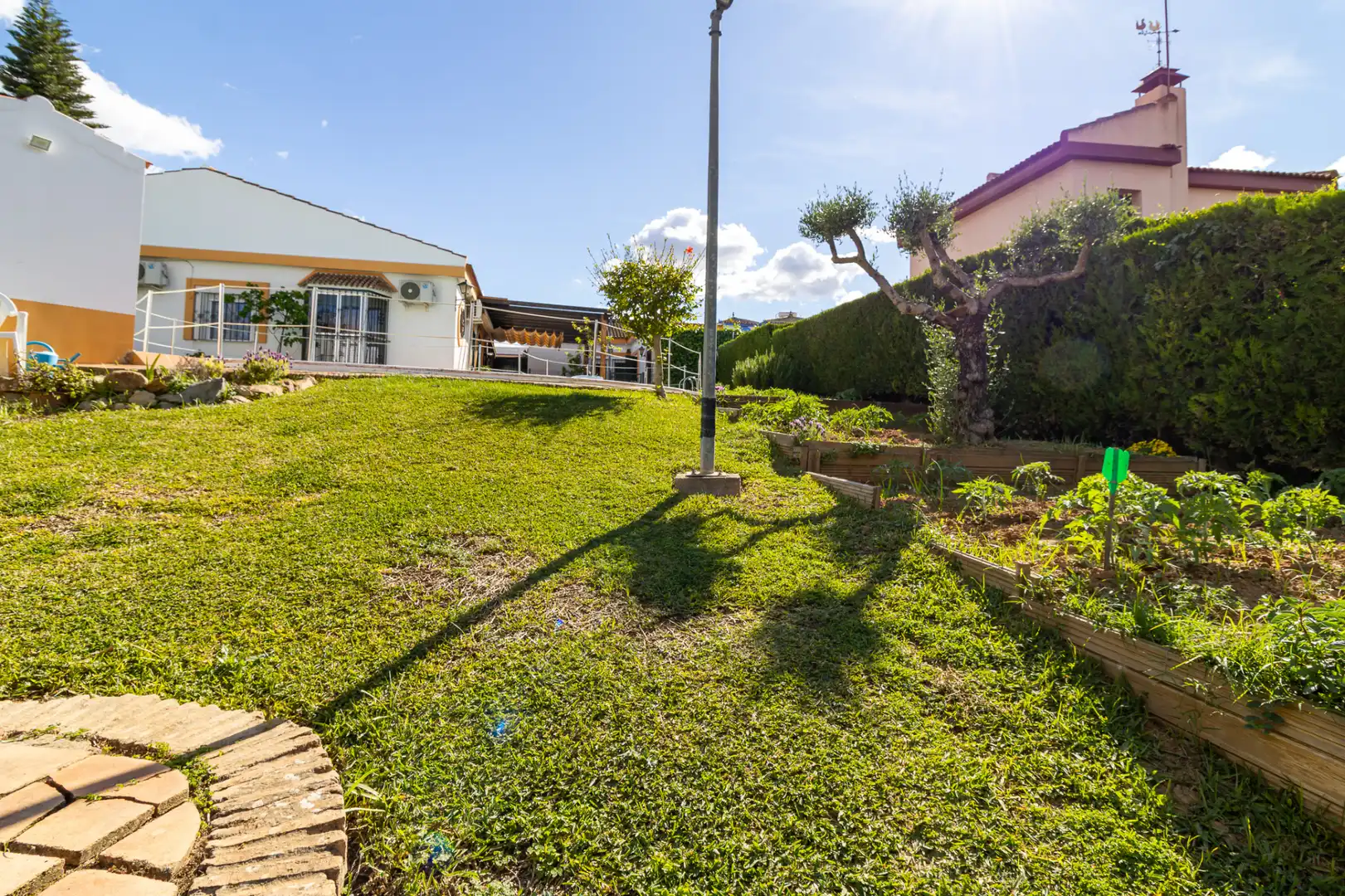 Jardín de Casa o chalet en venta en Bollullos de la Mitación con Aire acondicionado, Calefacción y Jardín privado