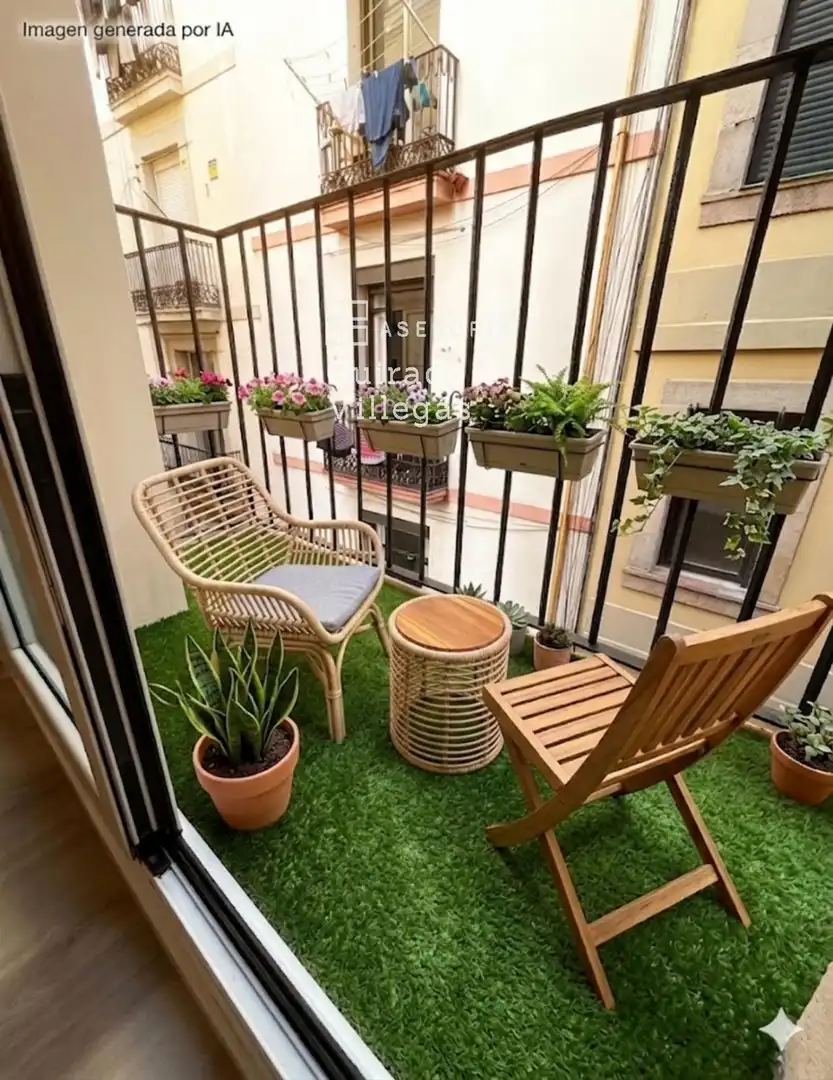 Balcony of Flat for sale in Barcelona  with Air Conditioner, Parquet flooring and Terrace