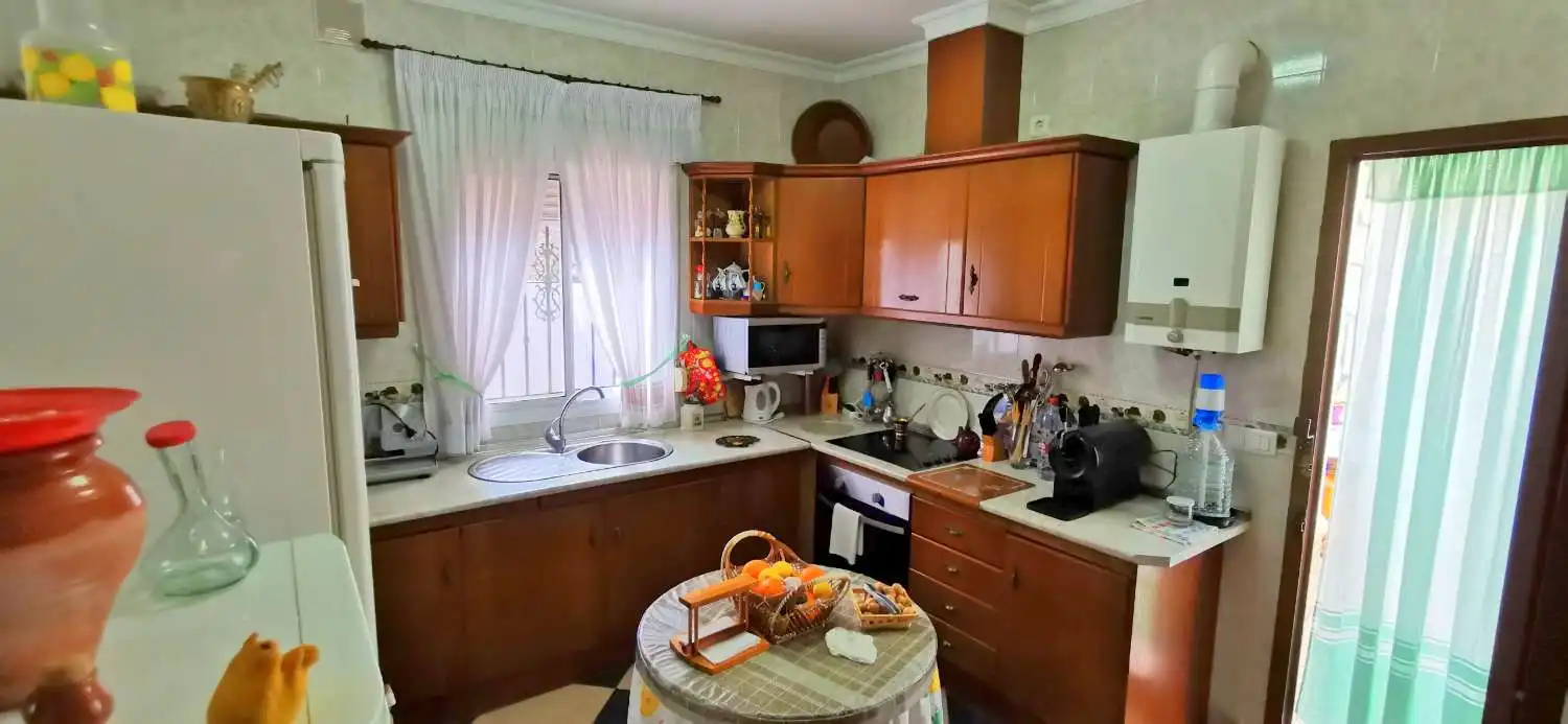 Cuina de Casa o xalet en venda en Canillas de Aceituno amb Jardí privat, Terrassa i Traster