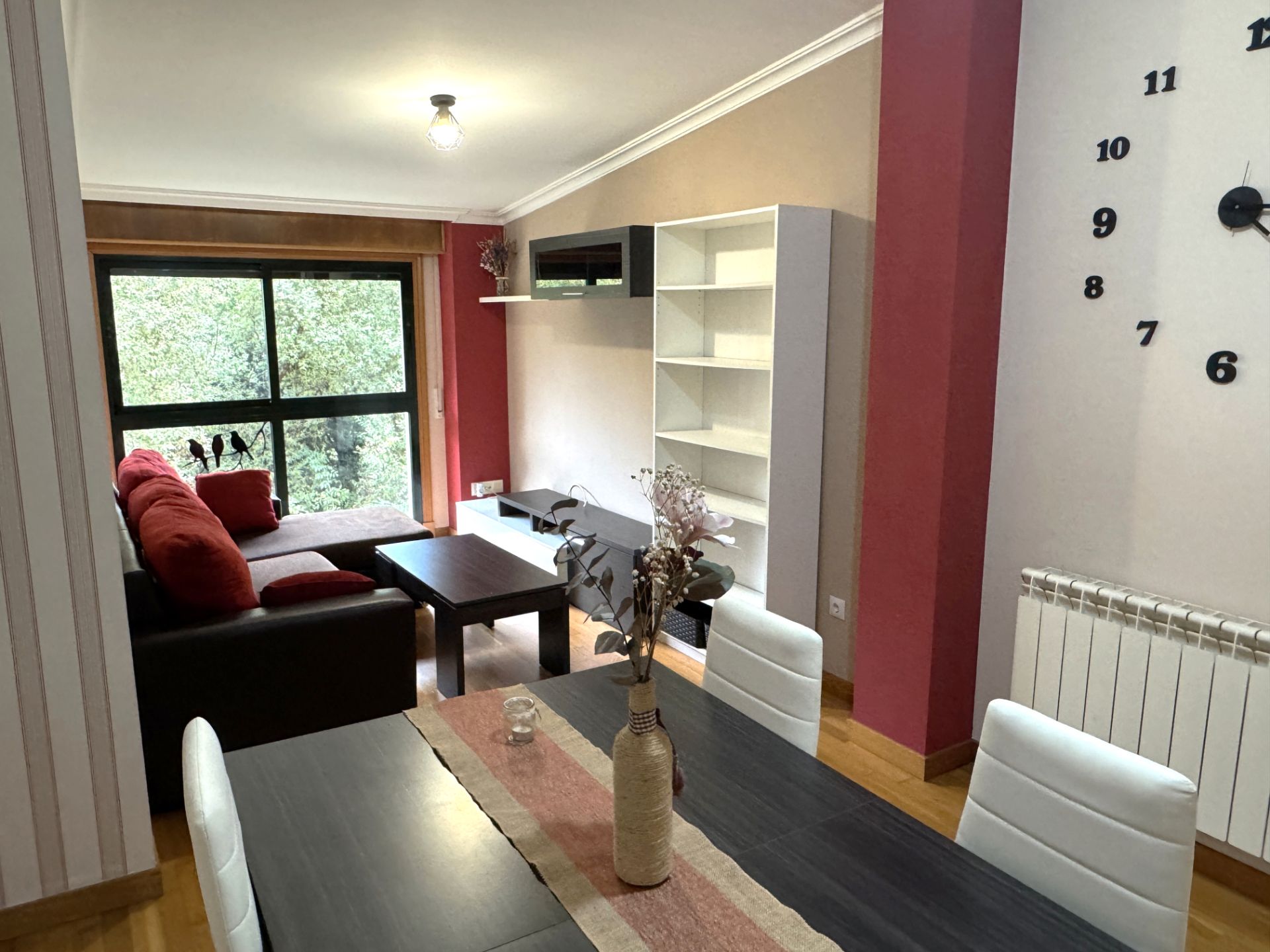Wohnzimmer von Wohnung miete in Covelo mit Heizung und Möbliert