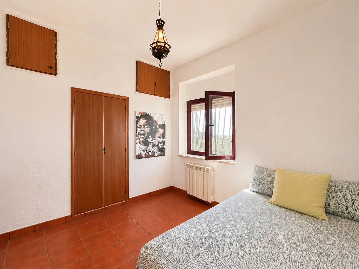 Bedroom of Houses for sale in Hoyo de Manzanares  with Air Conditioner, Private garden and Swimming Pool