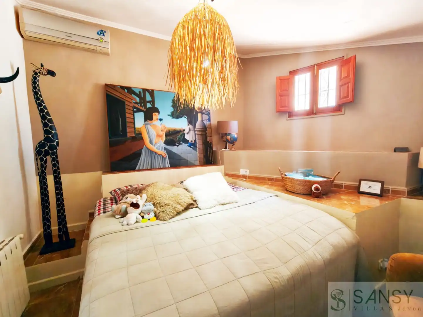 Schlafzimmer von Haus oder Chalet zum Verkauf in Castell de Castells mit Klimaanlage, Terrasse und Abstellraum