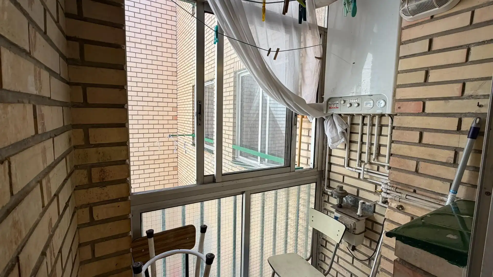 Terraza de Piso de alquiler en Zaragoza con Calefacción, Trastero y Balcón