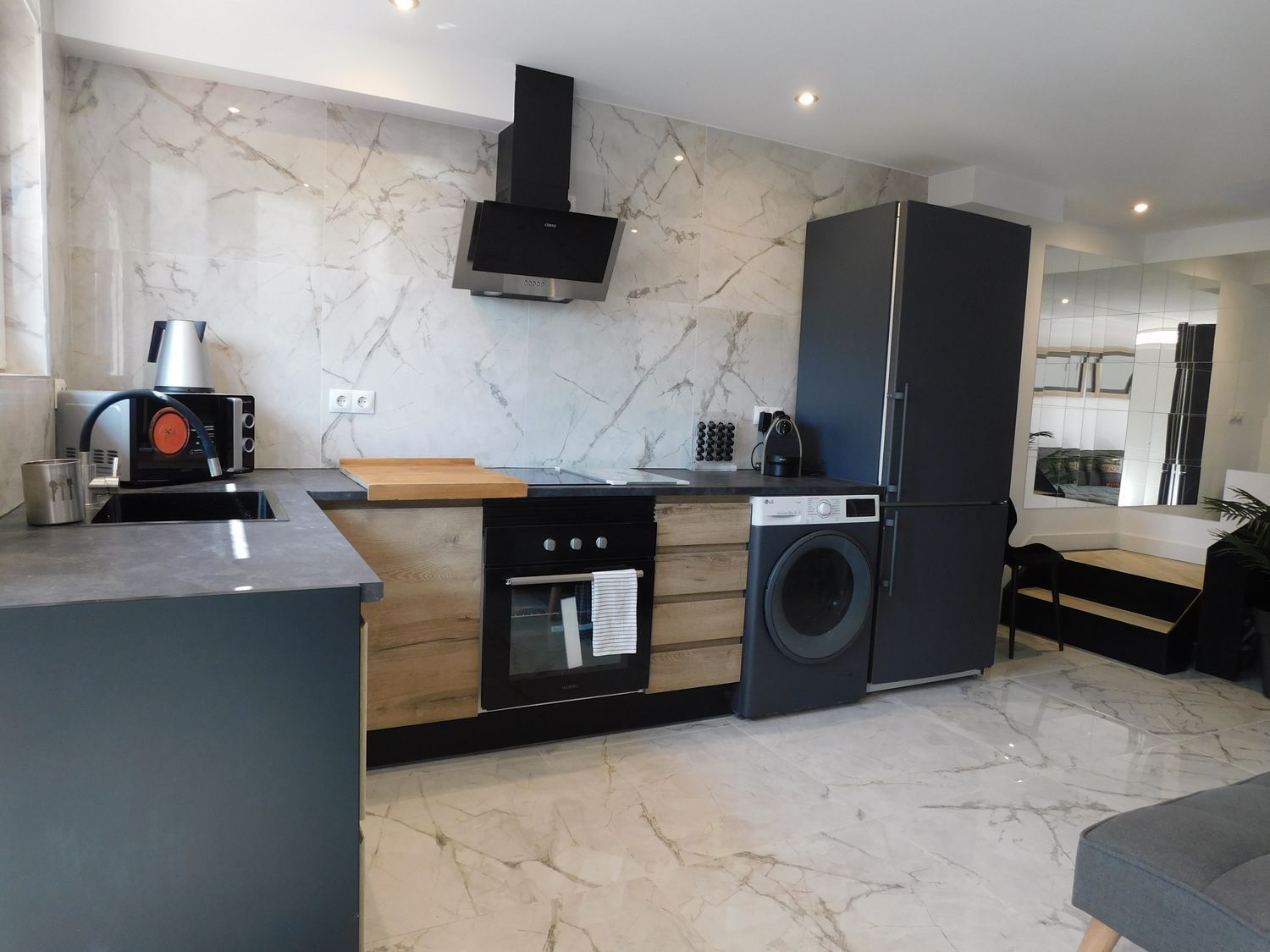 Kitchen of Flat to rent in Villanueva de la Cañada  with Air Conditioner, Heating and Parquet flooring