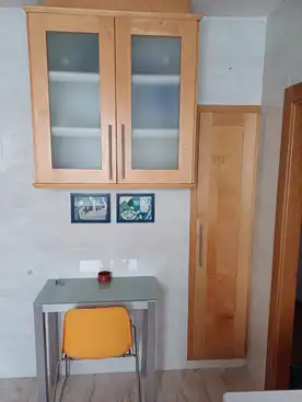 Küche von Wohnung zur Miete in Burjassot mit Parkett, Terrasse und Ofen