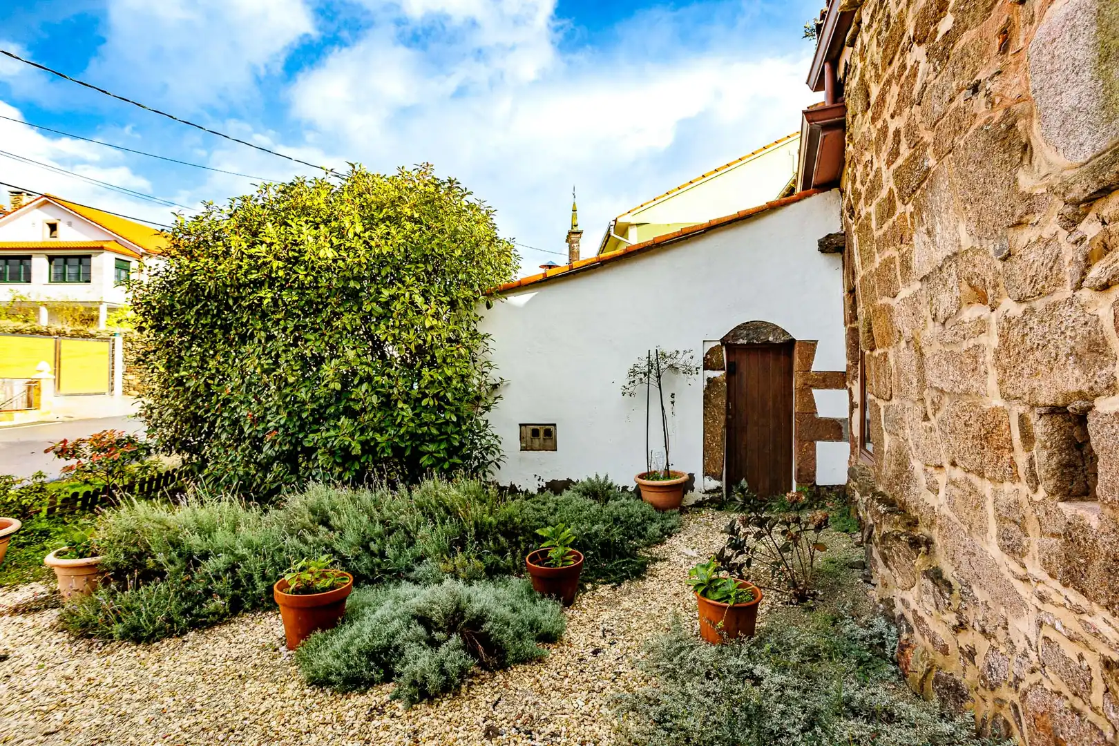 Jardín de Finca rústica en venta en A Laracha   con Amueblado