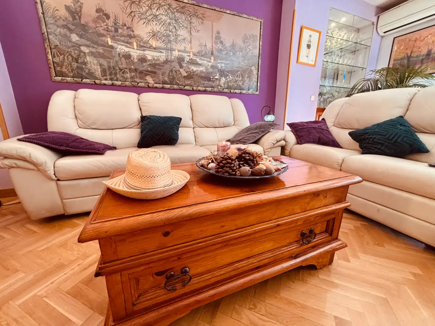 Sala de estar de Casa adosada en venta en Getafe con Aire acondicionado, Calefacción y Jardín privado