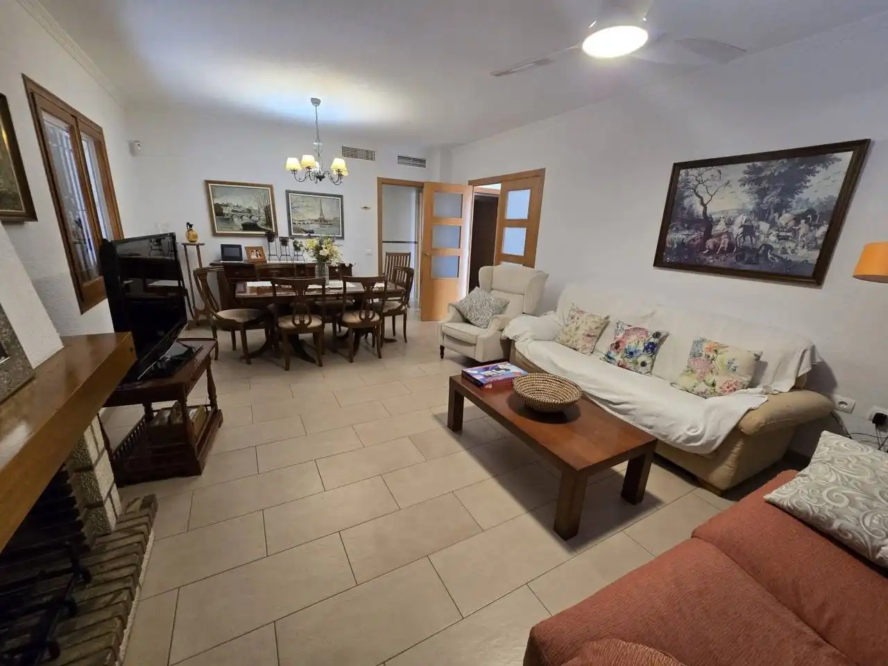 Living room of Houses for sale in San Vicente del Raspeig / Sant Vicent del Raspeig  with Air Conditioner, Private garden and Terrace