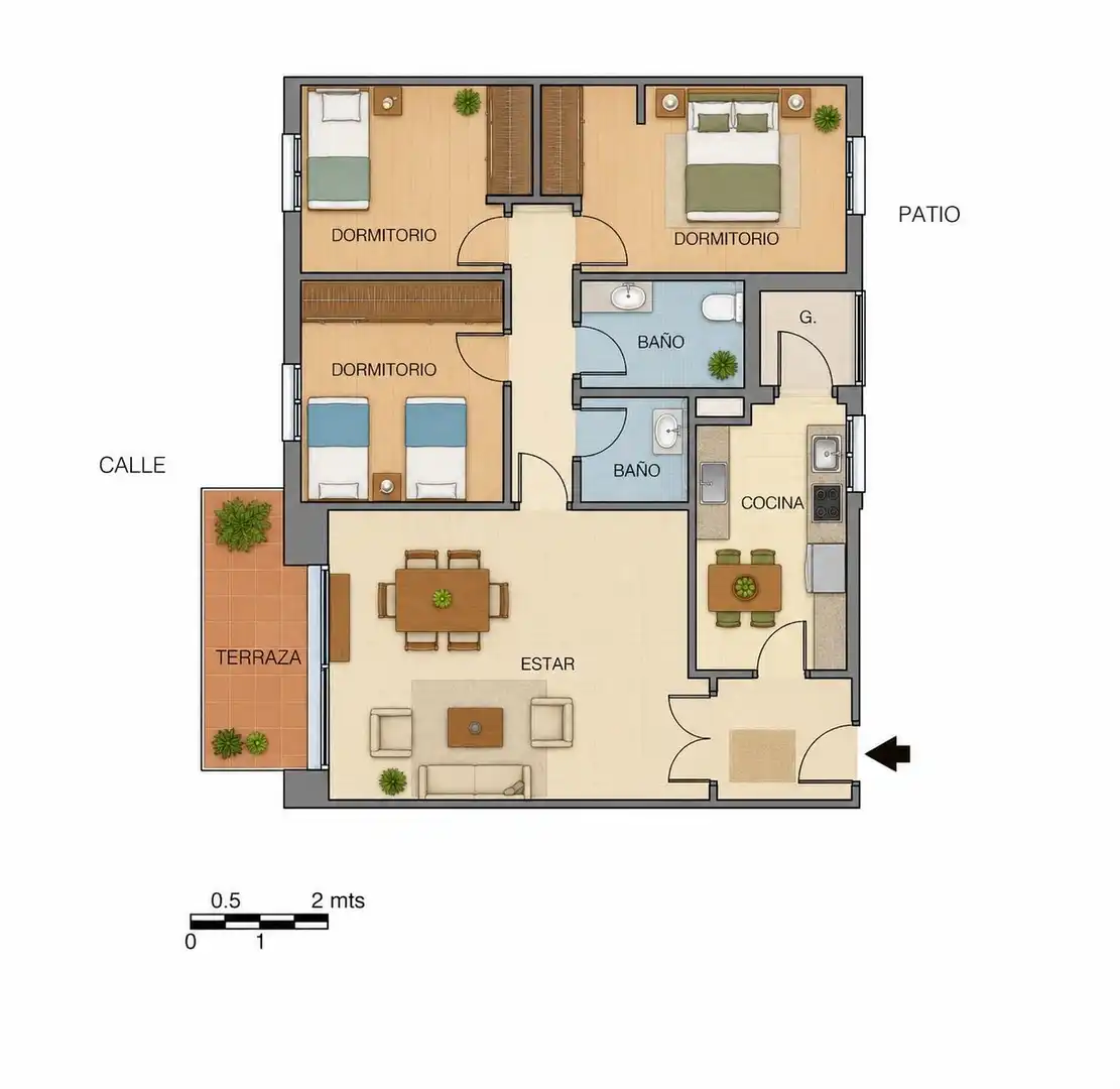 Piso con ascensor en venta en Sotolivar - Mas del Rosari
