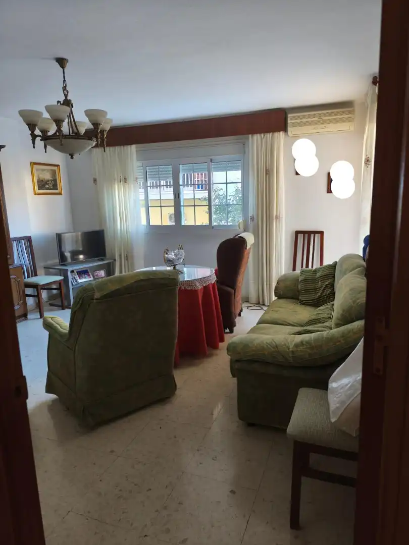 Sala de estar de Piso en venta en Málaga con Terraza