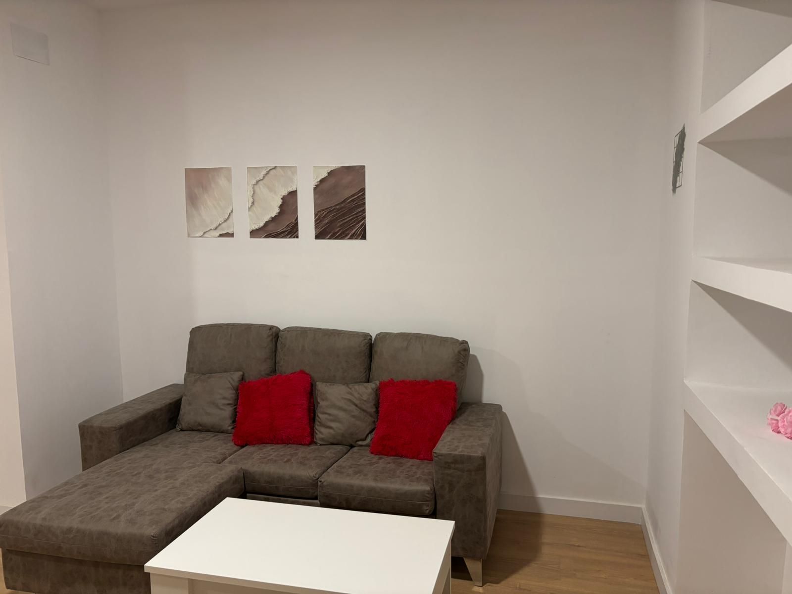 Sala d'estar de Pis de lloguer en Málaga Capital amb Aire condicionat i Calefacció