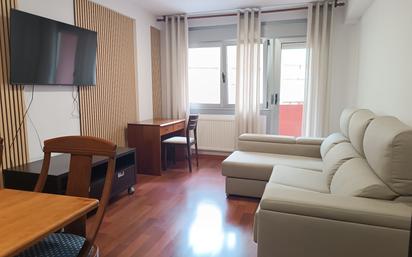 Living room of Flat to rent in Pontevedra Capital   with Heating, Parquet flooring and Terrace