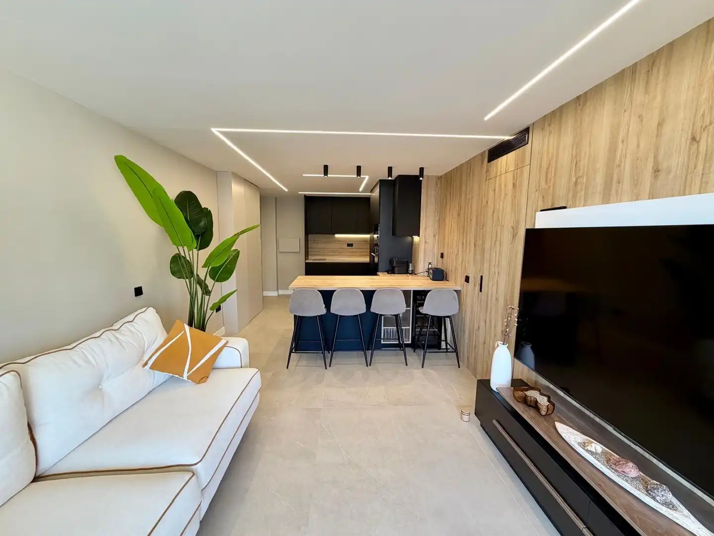 Living room of Flat for rent in Roquetas de Mar  with Air Conditioner, Heating and Terrace