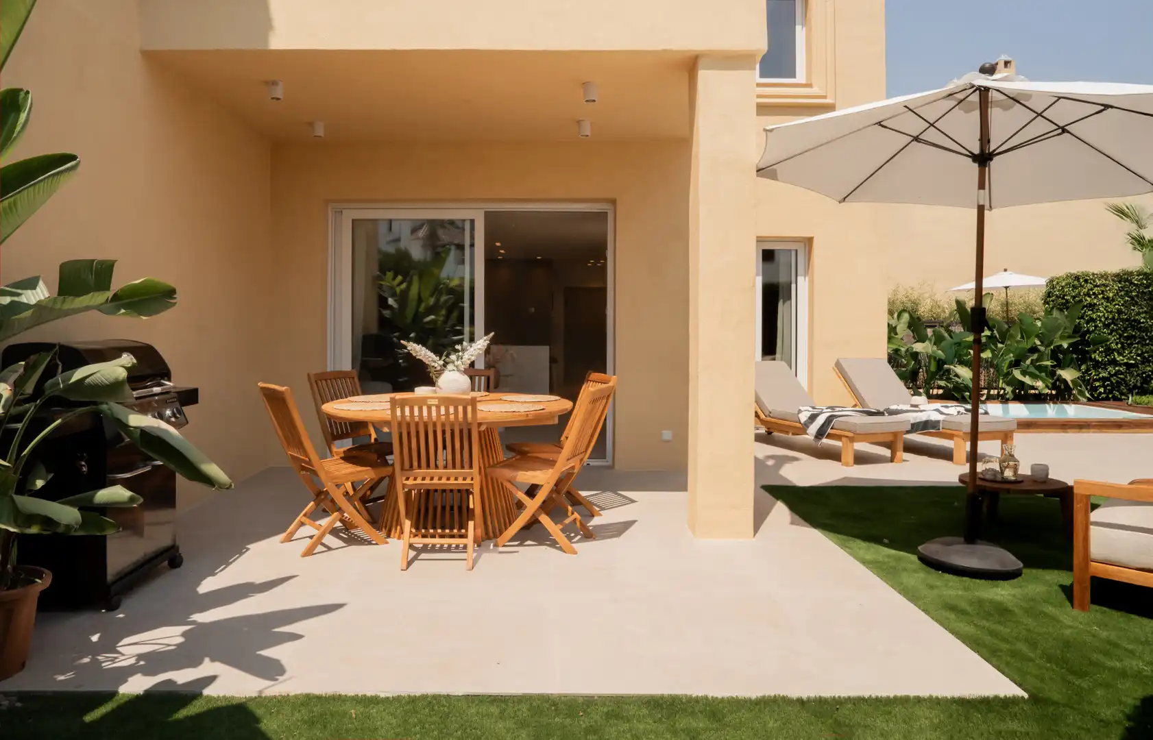 Terrassa de Casa adosada en venda en Marbella amb Aire condicionat, Jardí privat i Terrassa