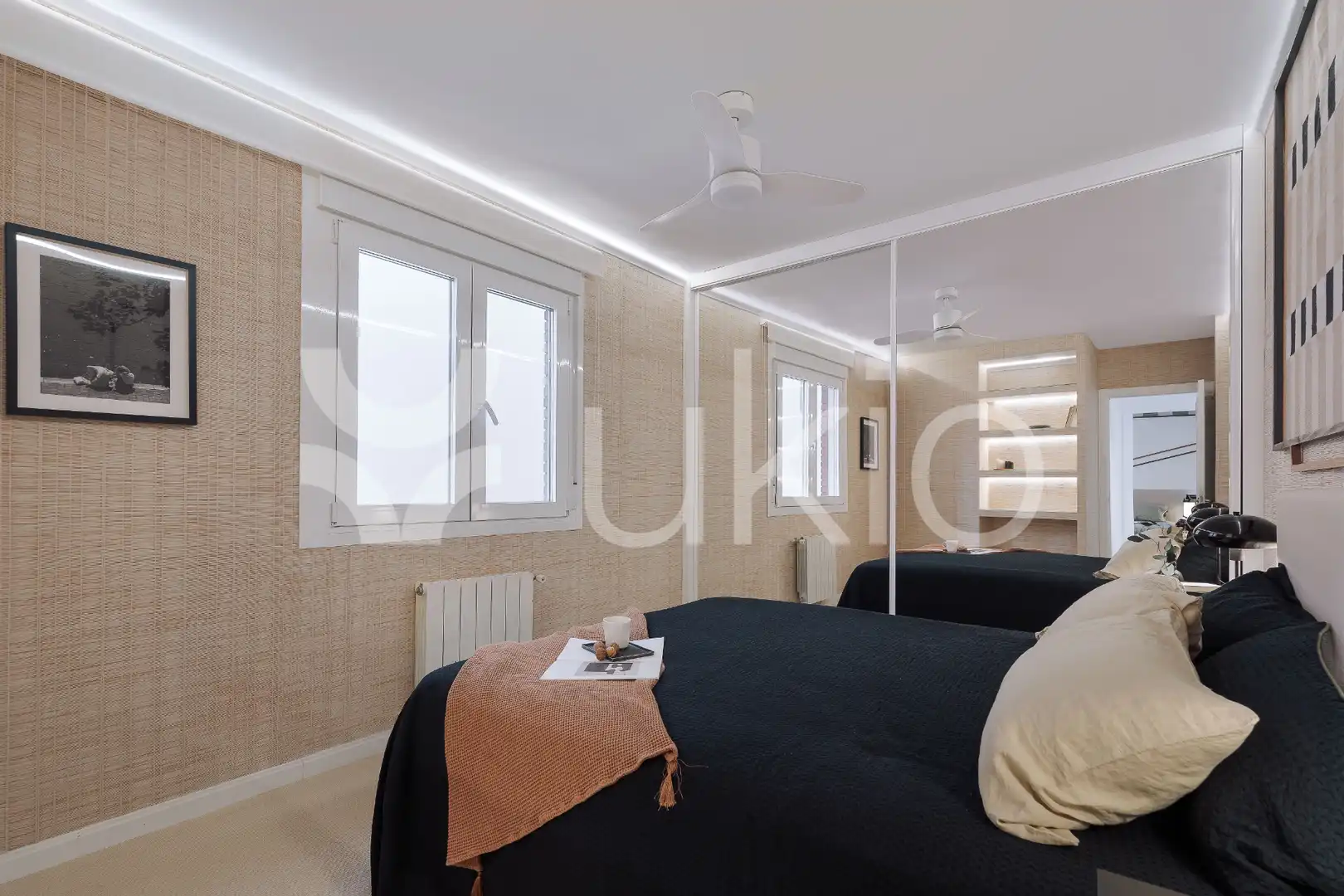 Habitación de Apartamento de alquiler en Madrid con Aire acondicionado, Calefacción y Terraza