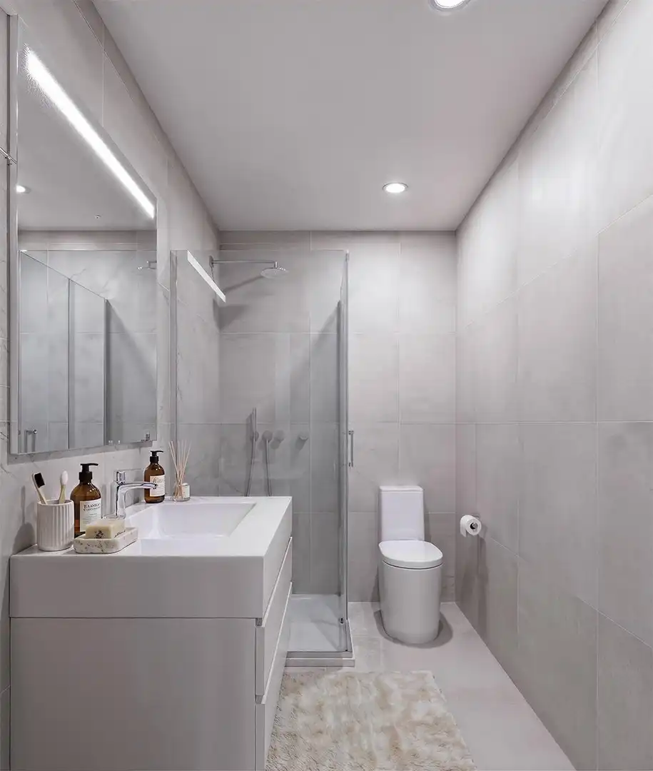 Baño de Ático en venta en Fuente Álamo de Murcia con Aire acondicionado, Terraza y Piscina