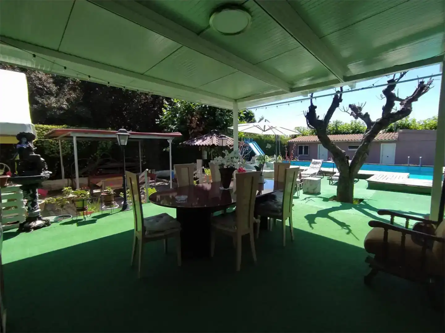 Terrassa de Casa o xalet en venda en El Pino de Tormes amb Piscina, Moblat i Forn